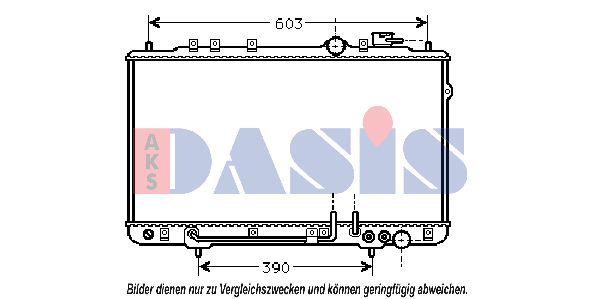 AKS DASIS Jäähdytin,moottorin jäähdytys 560050N